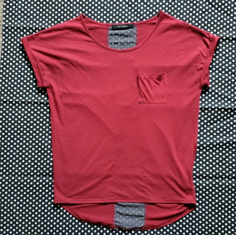 Venice Exchange Red t-shirt with cross motif